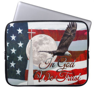 Capa Para Notebook Em Deus, confiamos na Bolsa de laptop