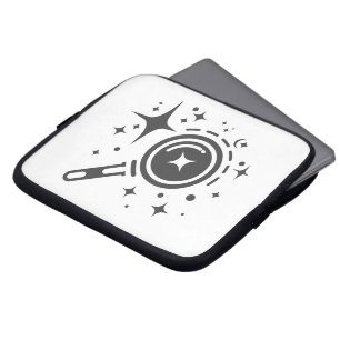 Capa Para Notebook Emblema de IA Estrelas cintilantes, farol da era d