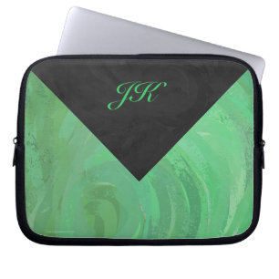 Capa Para Notebook Emerald Cream e Black Monogram