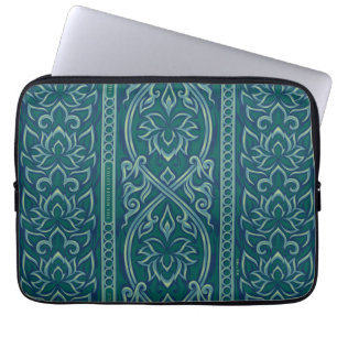 Capa Para Notebook Emerald Lotus Tapeçaria - O Lotus Branco