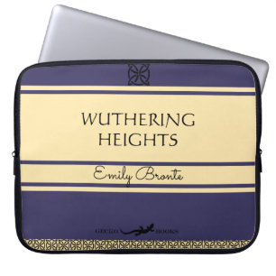 Capa Para Notebook Emily Bronte Wuthering Heights Vintage Style Book