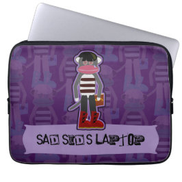 Capa Para Notebook Emo Sock Monkey Purple Funny Arte