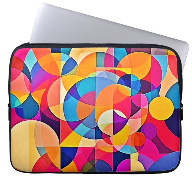 Capa Para Notebook Emoção de Cor Geométrica (Frente)