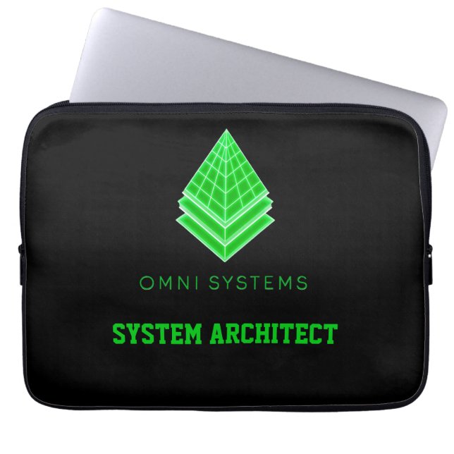 Capa Para Notebook Empresa de Tecnologia Neon Verde com Estética Futu (Frente)