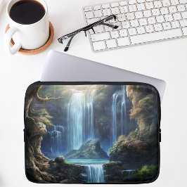 Capa Para Notebook Enchanted Fantasy Waterfall Dreamscape 