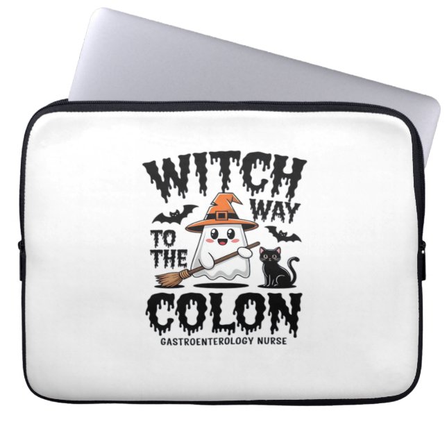 Capa Para Notebook Endo Enfermeira Halloween Enfermeira Gastrointesti (Frente)