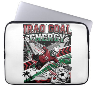 Capa Para Notebook Energia do Gol do Iraque Esqueleto Striker Nações 