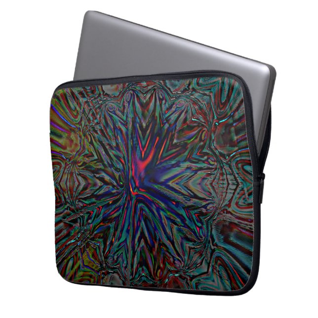 Capa Para Notebook Enfermaria digital escura e derrame rústico em rel (Frente Esquerda)