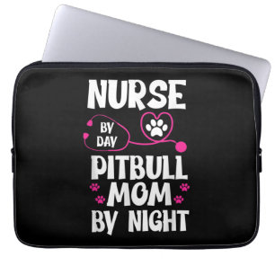 Capa Para Notebook Enfermeira Cute Touro Mamãe Cachorro Cachorro Pupp