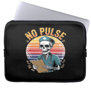 Capa Para Notebook Enfermeira de esqueleto engraçado Sem Design de pu