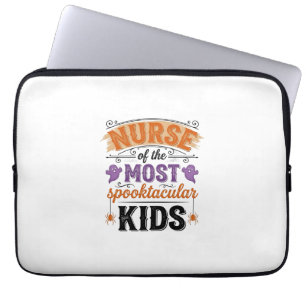 Capa Para Notebook Enfermeira de Halloween Espetacular Infantil Desig