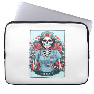 Capa Para Notebook Enfermeira Enfermeira Tarot Com Rosa Floral