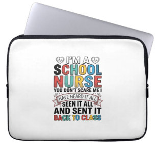 Capa Para Notebook Enfermeira Escolar Ouviu Tudo Camisa de Professora