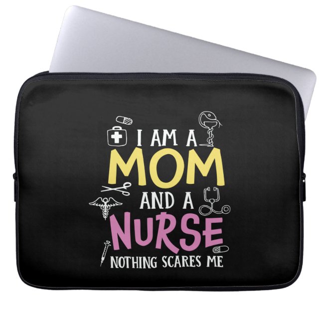 Capa Para Notebook Enfermeira Presente Sou Mãe E Enfermeira (Frente)