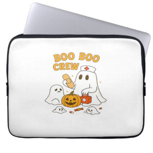 Capa Para Notebook Enfermeiro Dia de as Bruxas engraçado Ghost Enferm