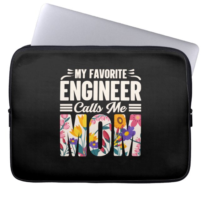 Capa Para Notebook Engenheiro Meu Engenheiro Favorito Me Chama Mãe (Frente)