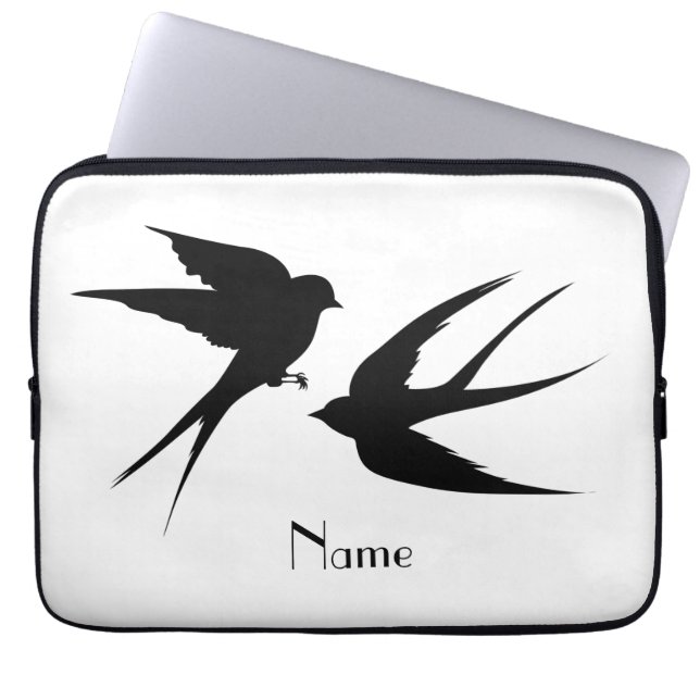 Capa Para Notebook Engolir Aves Silhouettes Thunder_Cove (Frente)