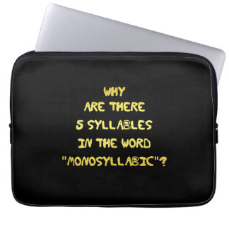 Capa Para Notebook Engraçado 5 - Sílaba Piada Ortográfica