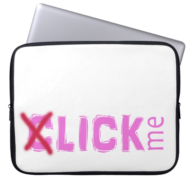 Capa Para Notebook Engraçado (C)Lata-me, Coletor de Gelo, Rosa, com C (Frente)