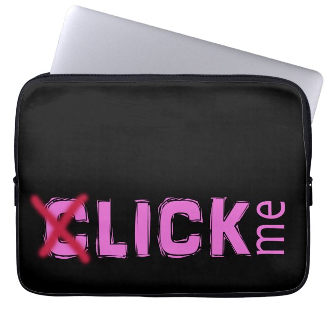 Capa Para Notebook Engraçado (C)Lata-me, Coletor de Gelo, Rosa, com C (Frente)