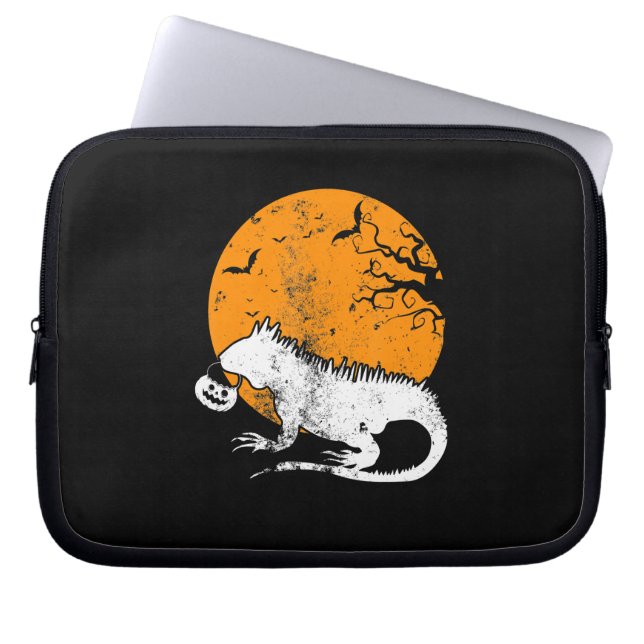 Capa Para Notebook Engraçado Iguana Pumpkin Figurume Homens Mulheres  (Frente)
