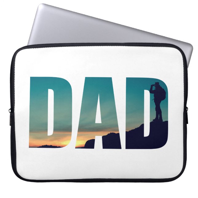 Capa Para Notebook Engraçado pai de caminhoneiros de campismo (Frente)