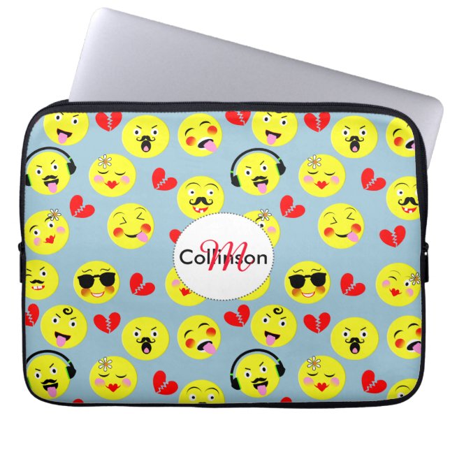 Capa Para Notebook Engraçados Rostos Emocionais (Frente)
