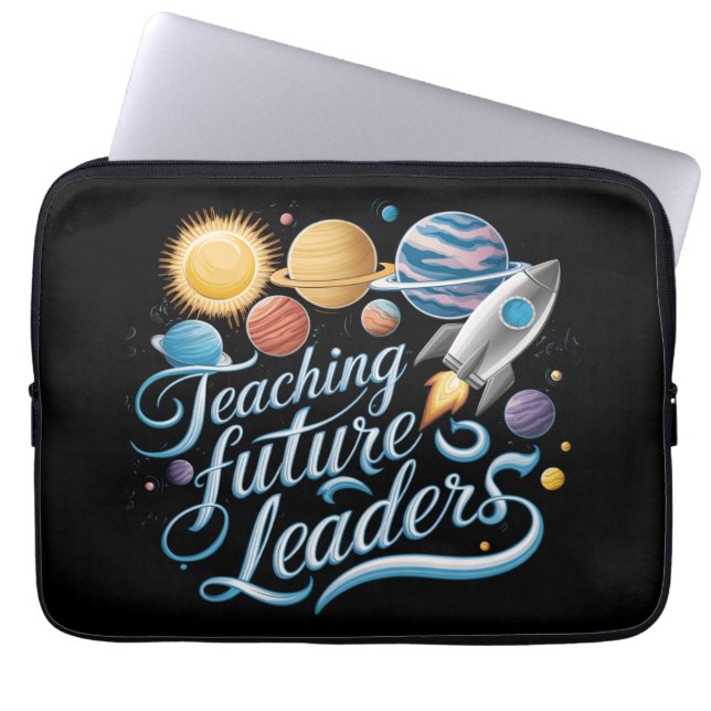 Capa Para Notebook Ensinando Futuros Líderes Professor Planeta Espaci (Frente)