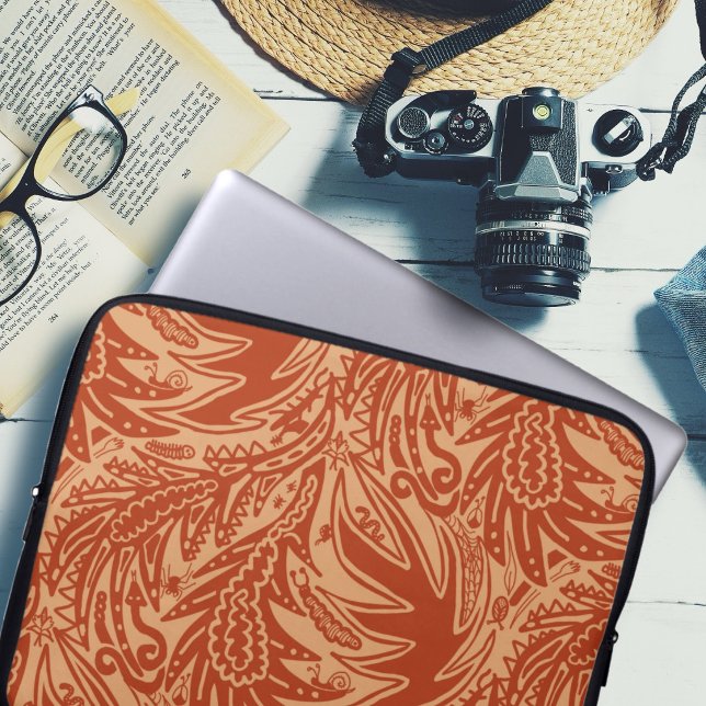 Capa Para Notebook Entre as Folhas Ferrugem Arte da Natureza (Criador carregado)