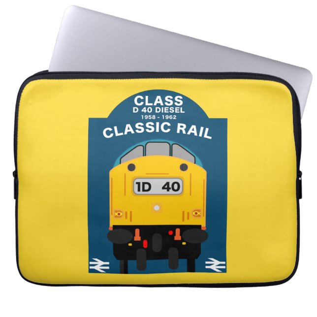 Capa Para Notebook Entusiasta do trem ferroviário britânico (Frente)