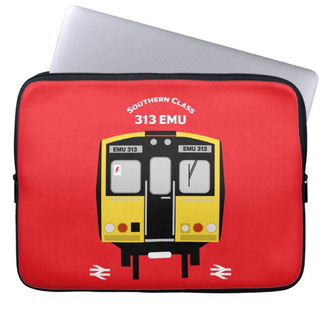 Capa Para Notebook Entusiasta do trem ferroviário britânico (Frente)
