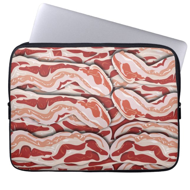 Capa Para Notebook Epic Breakfast - Design de Padrão de Bacon Ilustra (Frente)