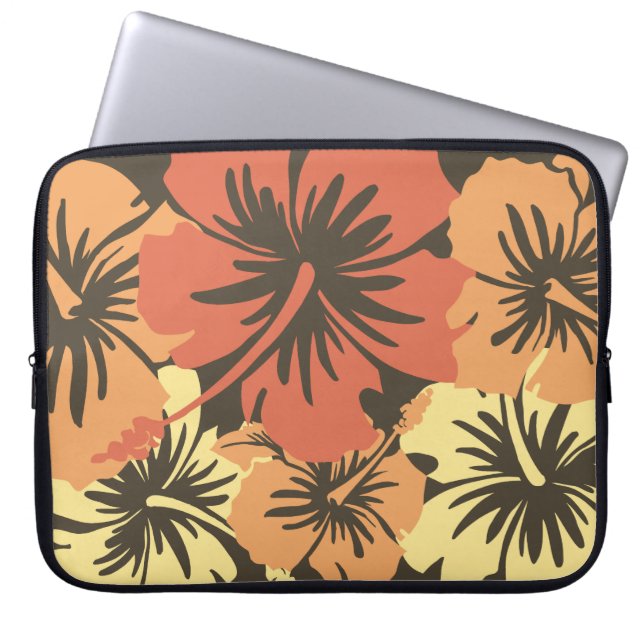 Capa Para Notebook Epic Hibiscus Havaiano Neoprene Wetcase (Frente)