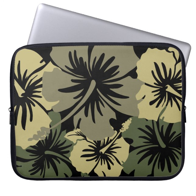 Capa Para Notebook Epic Hibiscus Havaiano Neoprene Wetcase (Frente)