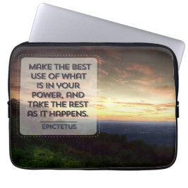 Capa Para Notebook Epictetus Inspirational Cote "Melhor uso"