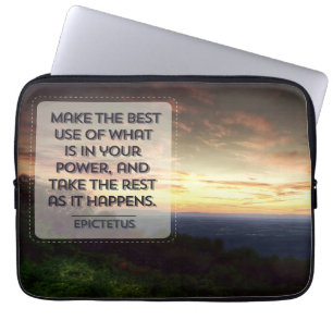Capa Para Notebook Epictetus Inspirational Cote "Melhor uso"