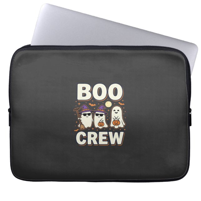 Capa Para Notebook Equipe Boo Fantasmas de Halloween Design Vetorial_ (Frente)