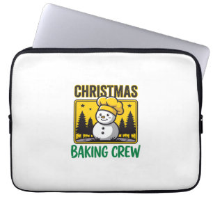 Capa Para Notebook Equipe de Confeitaria de Natal Boneco de Neve Desi