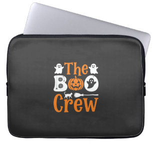 Capa Para Notebook Equipe de Fantasmas do Halloween Gato Abóbora Desi