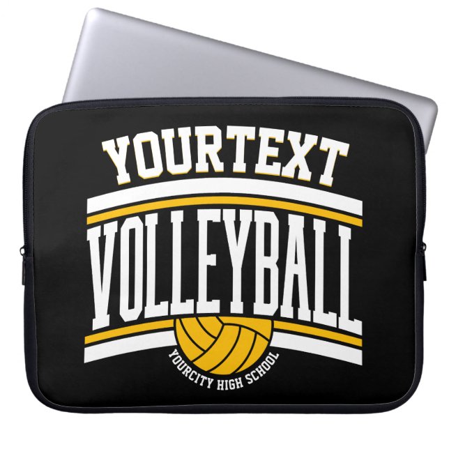 Capa Para Notebook Equipe de Jogadores de Voleibol de NOME Personaliz (Frente)