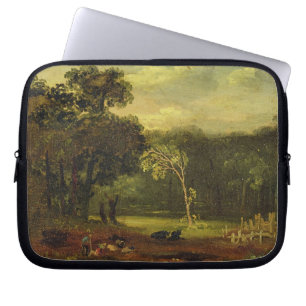 Capa Para Notebook Esboço da natureza no parque de Sion, 1819 (óleo