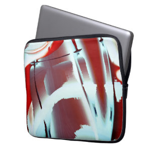Capa Para Notebook Esbranquiçado a vermelho esmagamento da ampliação