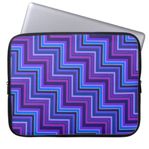 Capa Para Notebook Escadas azuis e roxas