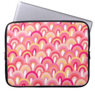Capa Para Notebook Escamudo japonês padrão uniforme, chuva colorida