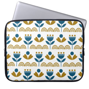 Capa Para Notebook Escândalo do folk art, padrão de vinheta sem des