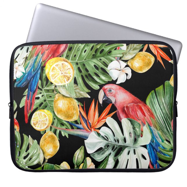 Capa Para Notebook Escape Exótico: Paraíso de Aquarela (Frente)