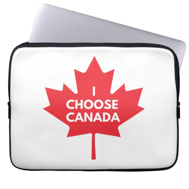 Capa Para Notebook Escolho a etiqueta dos Eletrônicos do Canadá (Frente)