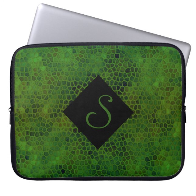 Capa Para Notebook Esconder Dinossauro Verde Personalizado (Frente)