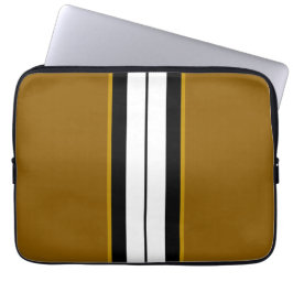Capa Para Notebook Escórias Quentes de Esportes Castanhos Divididos d