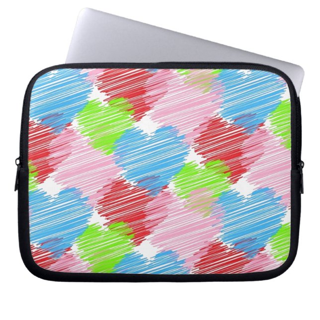 Capa Para Notebook escribble-corações (Frente)